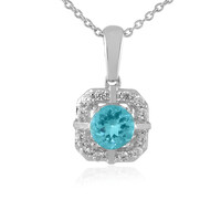 Collier en argent et Apatite bleue