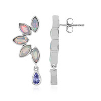 Boucles d'oreilles en argent et Opale Welo