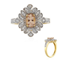 Bague en argent et Morganite