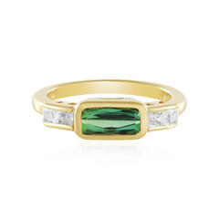 Bague en argent et Tourmaline verte de Benedito (Adela Silber)