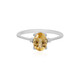 Bague en argent et Citrine