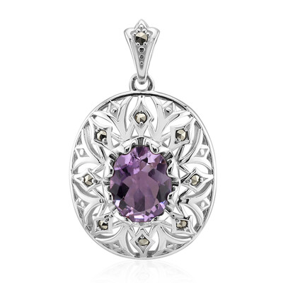 Pendentif en argent et Améthyste (Annette classic)