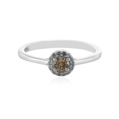 Bague en argent et Diamant champagne I3