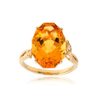 Bague en or et Citrine (Smithsonian)