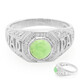 Bague pour homme en argent et Chrysoprase impériale