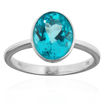 Bague en or et Apatite de Paraiba (CUSTODANA)