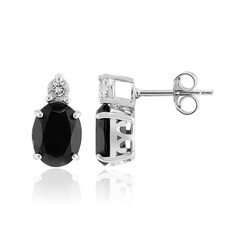 Boucles d'oreilles en argent et Onyx noir