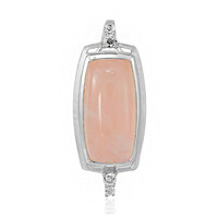 Pendentif en argent et Quartz rose