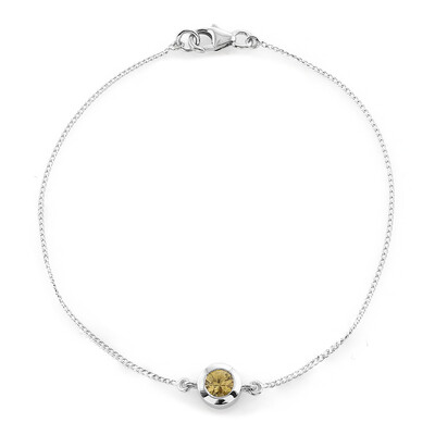 Bracelet en argent et Zircon jaune