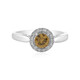 Bague en argent et Zircon jaune