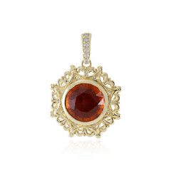 Pendentif en or et Grenat Hessonite