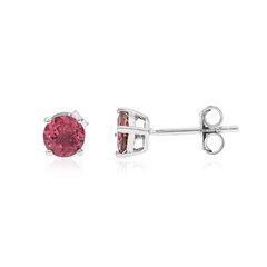 Boucles d'oreilles en argent et Tourmaline rose