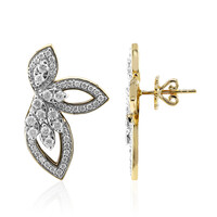 Boucles d'oreilles en or et Diamant SI1 (G)