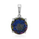 Pendentif en argent et Quartz mystique bleu