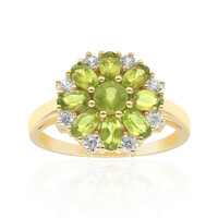 Bague en argent et Vésuvianite