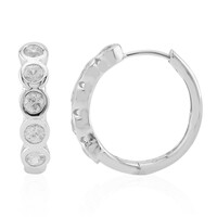 Boucles d'oreilles en argent et Zircon (Pallanova)