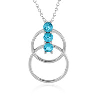 Collier en argent et Topaze Paraiba