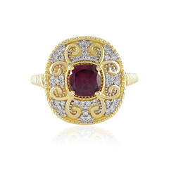 Bague en argent et Grenat Rhodolite