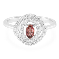 Bague en argent et Tourmaline rose