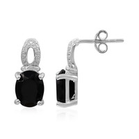 Boucles d'oreilles en argent et Onyx noir