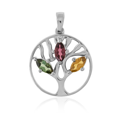 Pendentif en argent et Tourmaline