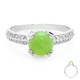 Bague en argent et Chrysoprase impériale