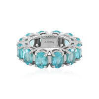 Bague en argent et Apatite bleue