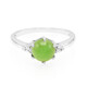 Bague en argent et Chrysoprase impériale