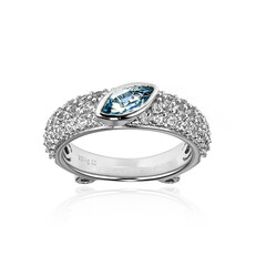 Bague en argent et Topaze bleu ciel (Dallas Prince Designs)