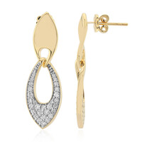 Boucles d'oreilles en or et Diamant SI1 (G)