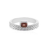 Bague en argent et Zircon rose