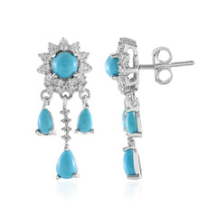 Boucles d'oreilles en argent et Turquoise Sleeping Beauty