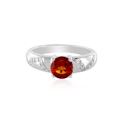 Bague en argent et Citrine Madère