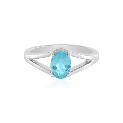 Bague en argent et Apatite bleue