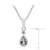 Collier en argent et Aigue-marine