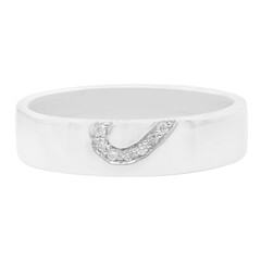 Bague en argent et Diamant I1 couleur (I)