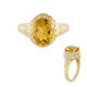 Bague en argent et Citrine