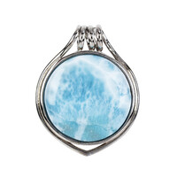 Pendentif en argent et Larimar