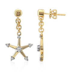 Boucles d'oreilles en or et Diamant SI1 (G)