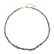 Collier en argent et Diamant noir