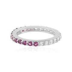 Bague en argent et Grenat Rhodolite