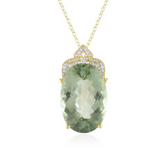 Collier en argent et Améthyste verte (Gems en Vogue)