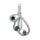 Pendentif en argent et Tourmaline verte du Brésil