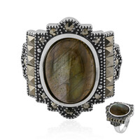 Bague en argent et Labradorite (Annette classic)