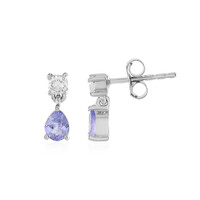 Boucles d'oreilles en argent et Tanzanite