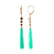 Boucles d'oreilles en or et Agate verte (KM by Juwelo)