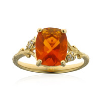 Bague en or et Opale de Feu du Mexique (Smithsonian)