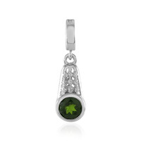 Pendentif en argent et Diopside de Russie