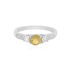 Bague en argent et Béryl jaune