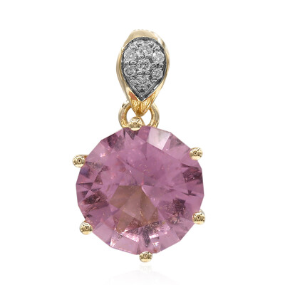 Pendentif en or et Tourmaline rose de Californie (Amanda Adkins)